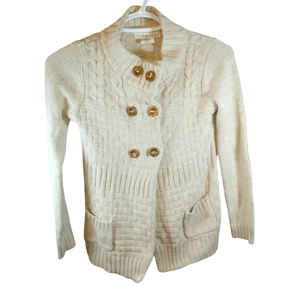 Y2K B.T. Kids If It Were Me Cardigan Sweater Double Button‎ Big Girls Boho 10-12